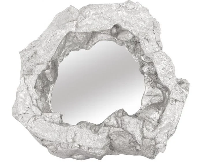 Phillips Collection Rock Pond Mirror, Silver Leaf