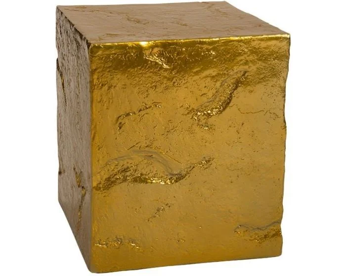 Phillips Collection Slate Pedestal, Small, Liquid Gold (Dropshippable)