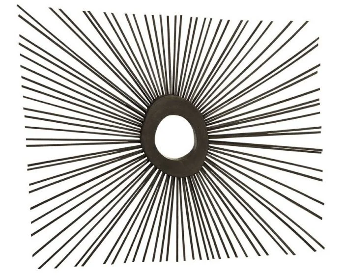 Phillips Collection Spoke Mirror, Burnt, Square