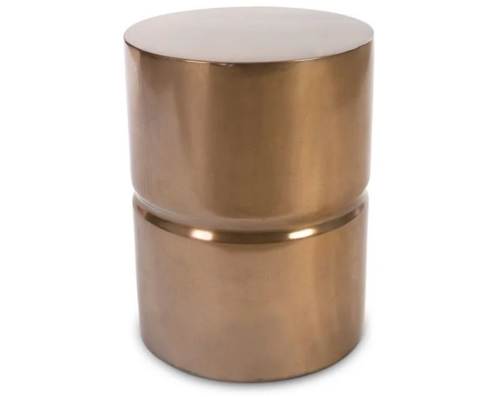 Phillips Collection Stacked Stool, Bronze (Dropshippable)