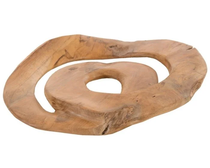 Phillips Collection Swirl Wall Tile, Teak Wood, Assorted (Dropshippable)