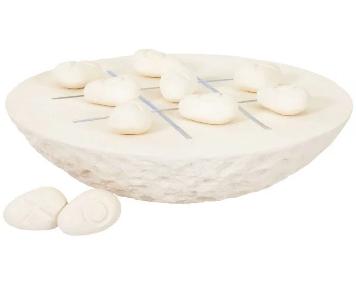 Phillips Collection Tic-Tac-Toe Stone, Large, Off-White (Dropshippable)