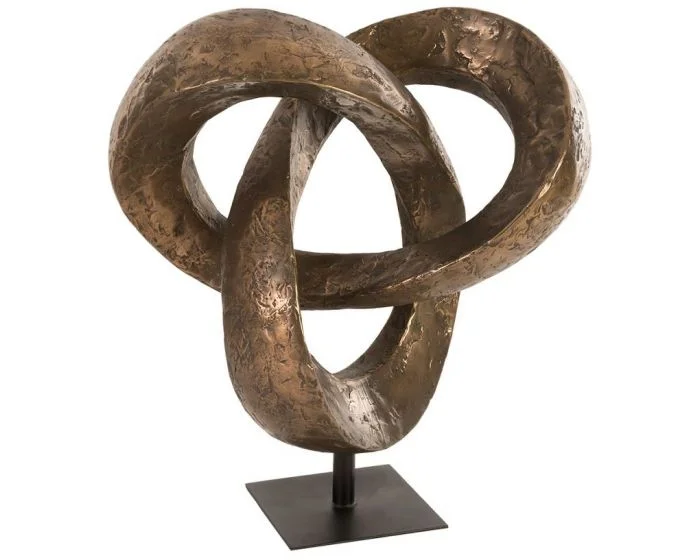 Phillips Collection Trifoil Sculpture, Bronze (Dropshippable)