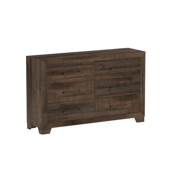 Plinz – 6 Drawer Dresser – Brown