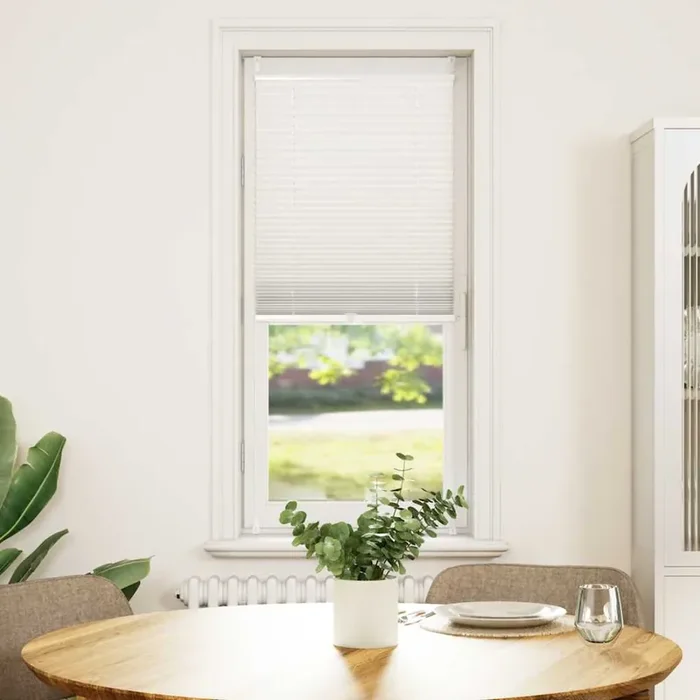 Plisse Blind 50x125cm White Pleated Blind