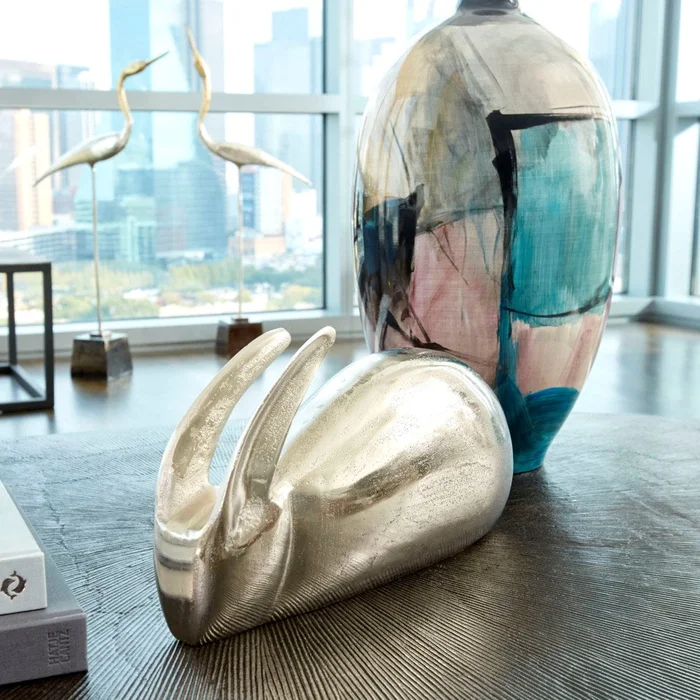 Randy Rabbit Sclptr #1 – Silver-Grey-Smoke