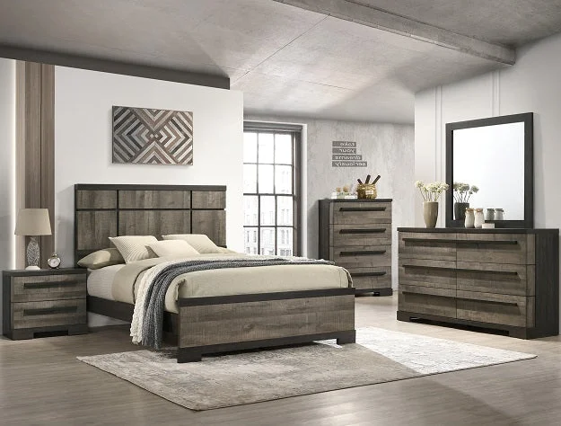 Remington Bedroom Setd Gray/Ebony