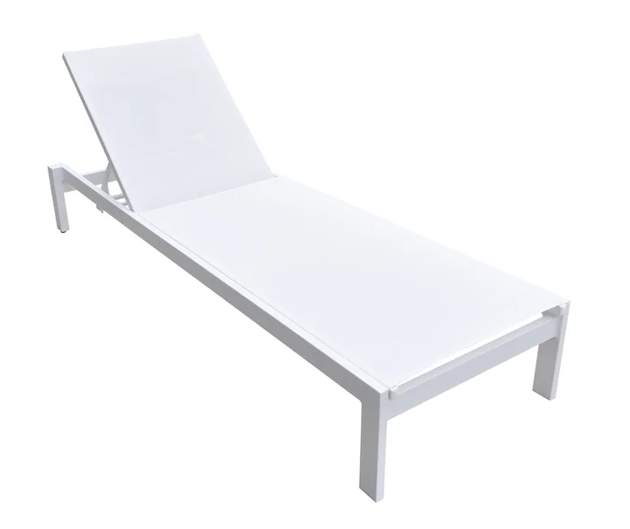 Renava Kayak – Modern White Outdoor Chaise Lounge