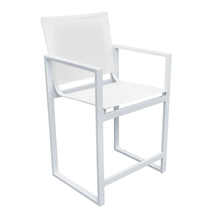 Renava Kayak – Modern White Outdoor Counter Stool