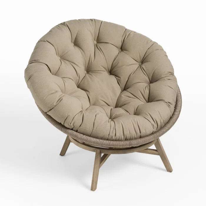 Renava Moon – Outdoor Beige Lounge Chair