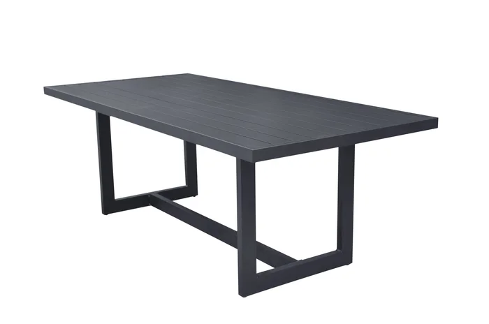 Renava Wake – Modern Dark Charcoal Outdoor Dining Table