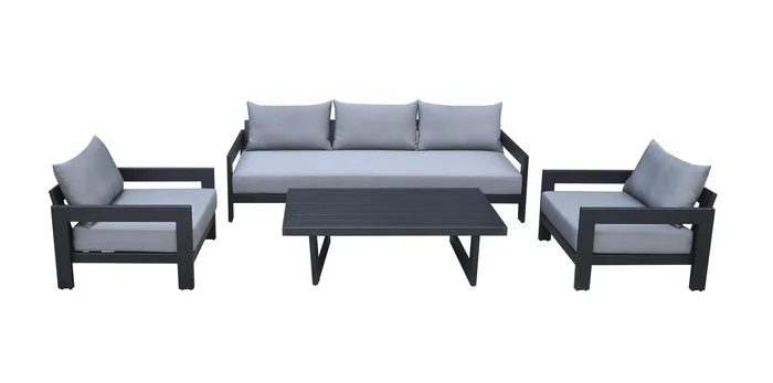 Renava Wake – Outdoor Dark Charcoal Sofa Set