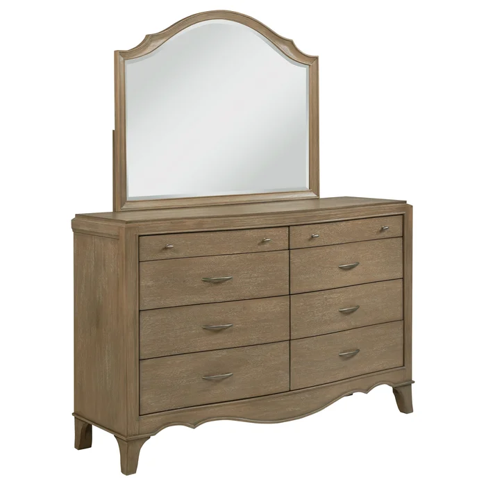 Revello 8-drawer Bedroom Dresser with Mirror Washed Mango