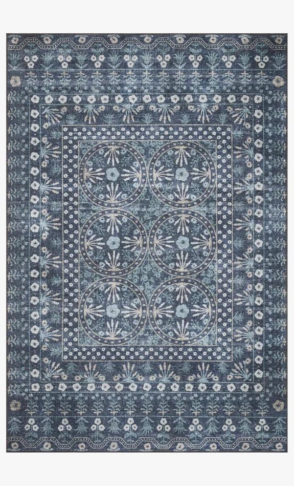 Rifle Paper Co. x Loloi Maison MAO-03 Rosette Blue