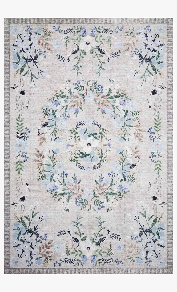 Rifle Paper Co. x Loloi Palais PAL-03 Stone / Grey