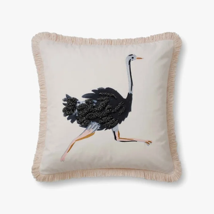 Rifle Paper Co. x Loloi Pillows PRP0036 Cream