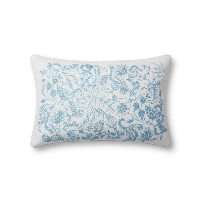 Rifle Paper Co. x Loloi Pillows PRP0049 Blue