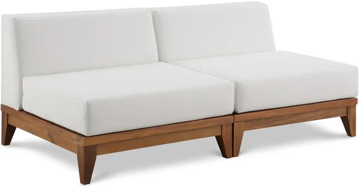 Rio – 2 Seat Modular Armless Sofa – Off White