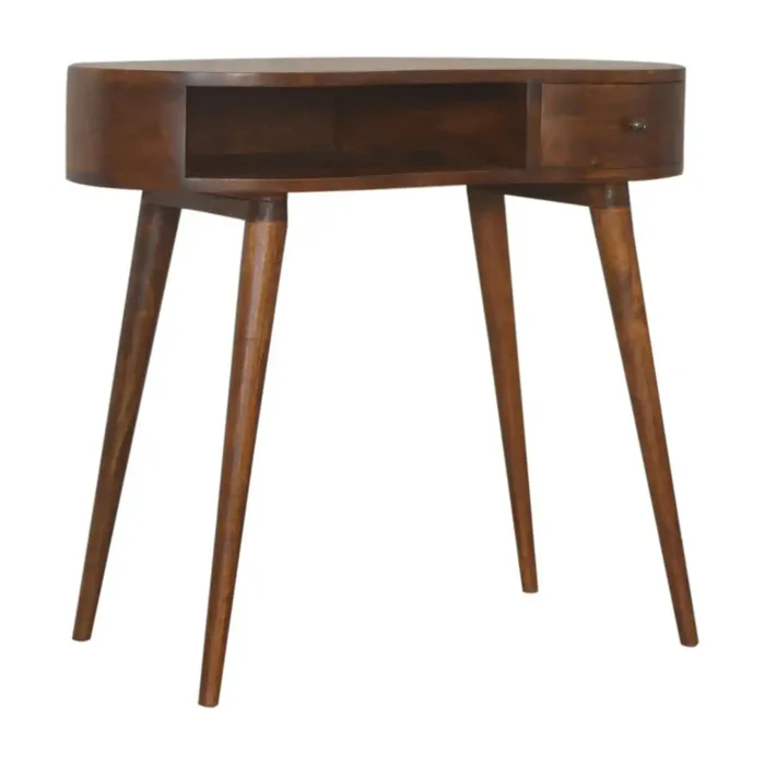 Rounded Writing Desk – Chestnut