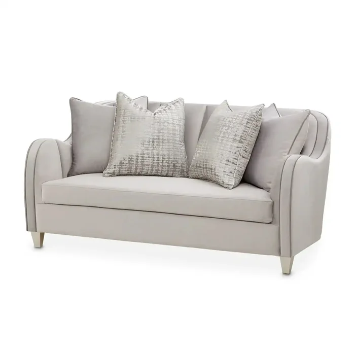 Roxbury Park – Velvet Loveseat – Steel/Slate