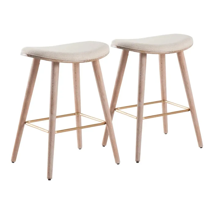 Saddle – Contemporary Counter Stool (Set of 2)