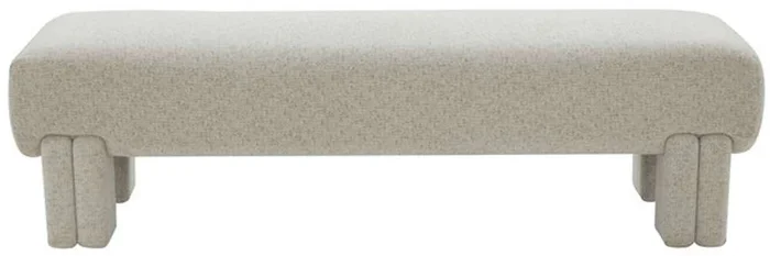 Safavieh – Couture – Leslee Upholstered Bench – Taupe – SFV5082A