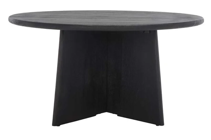 Safavieh – Couture – Madilynn Round Wood Coffee Table – Black – SFV9707A