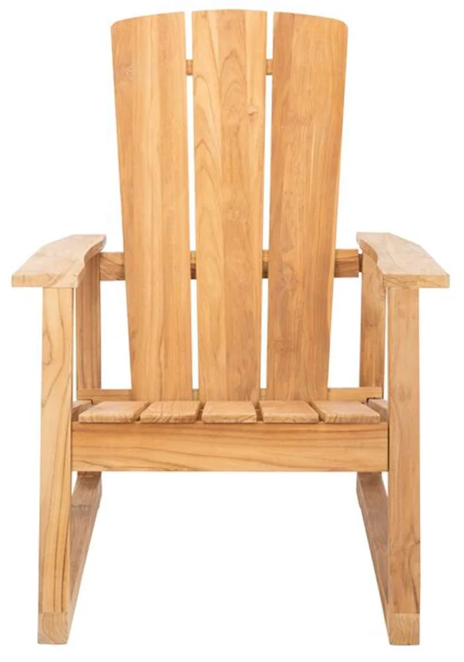Safavieh – Couture – San Juan Teak Adirondack Chair – Natural – CPT1021A