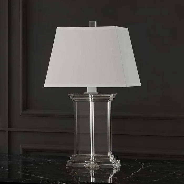 Safavieh – Couture – Schmidt Crystal Table Lamp – Clear – Chrome – CTL1032A
