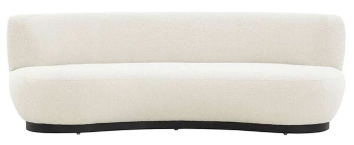 Safavieh – Couture – Stevie Boucle Curved Back Sofa – Ivory – SFV4766A