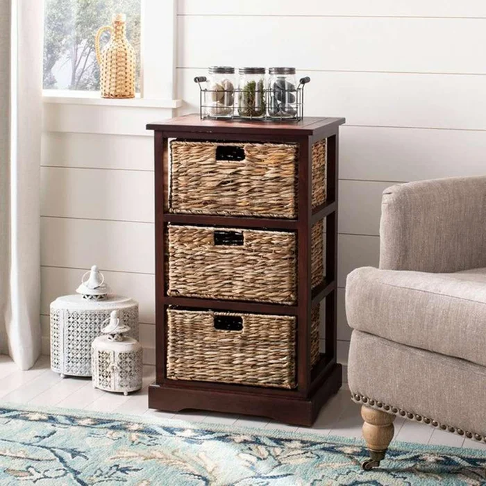 Safavieh – Halle Storage Side Table – Cherry – AMH5738C