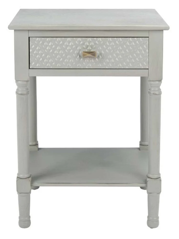 Safavieh – Halton 1Drw Accent Table – Distressed – Grey – ACC5712D