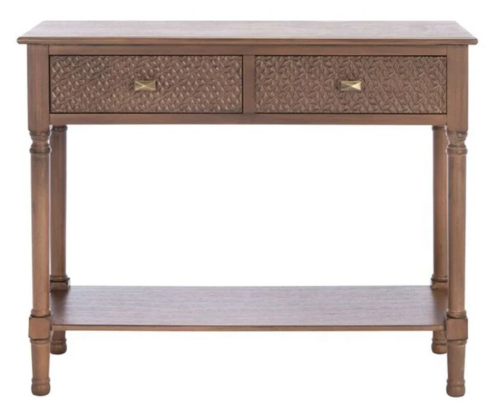 Safavieh – Halton 2Drw Console Table – Brown – CNS5718C