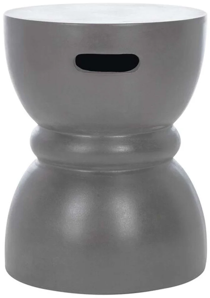 Safavieh – Haruki In/Outdoor Accent Stool – Dark Grey – VNN1006A