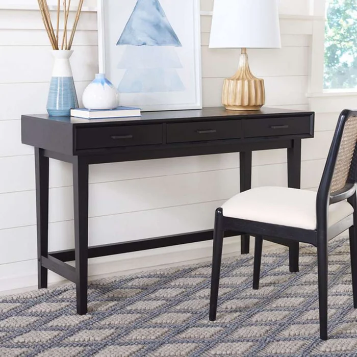 Safavieh – Hawthorn 3 Drawer Desk – Black – DSK5709D