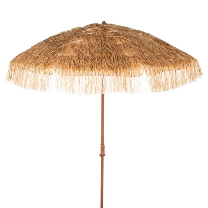 Safavieh – Hilo 6.5 Tiki Beach Umbrella – Brown – PAT8512A