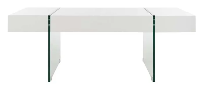 Safavieh – Jacob Coffee Table – White – Glass – COF7001A