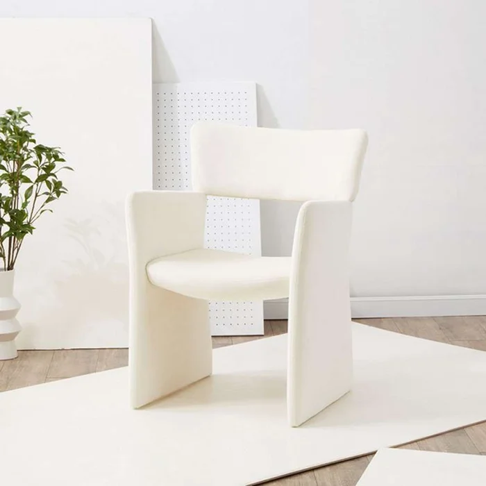 Safavieh – Jayke Velvet Dining Chair – Creme – SFV5100A