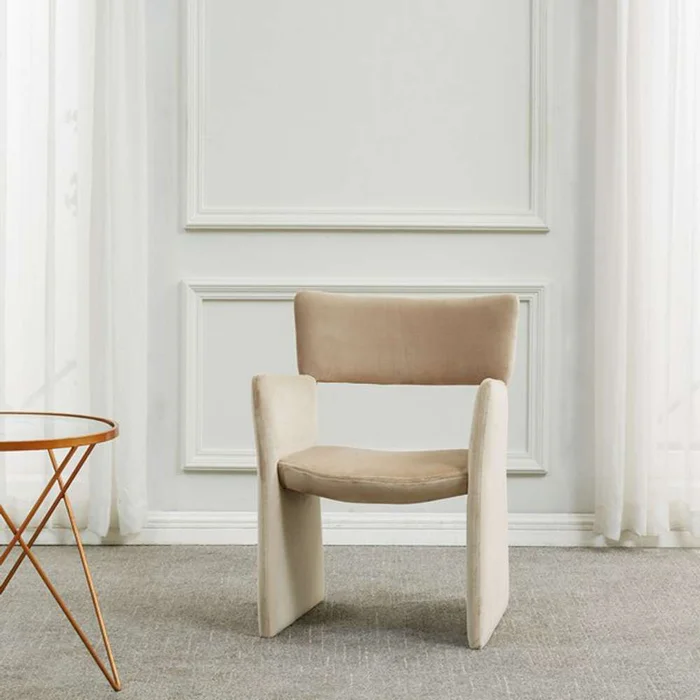 Safavieh – Jayke Velvet Dining Chair – Light Brown – SFV5100B