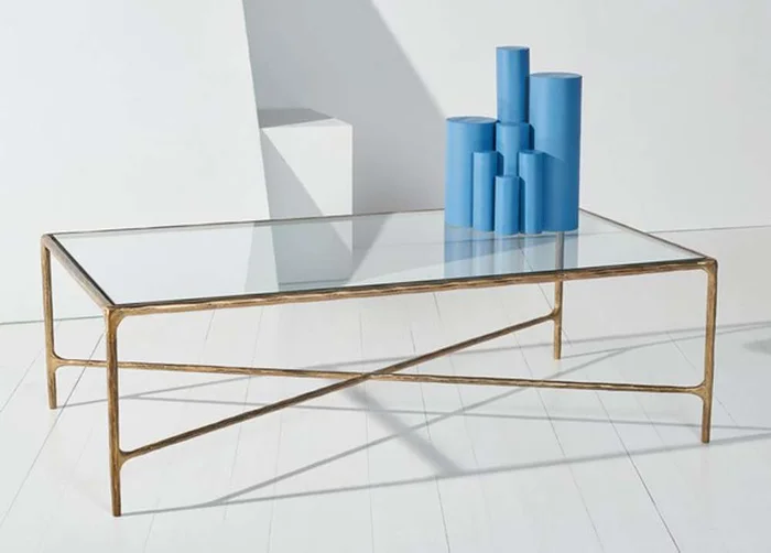 Safavieh – Jessa Rectangle Coffee Table – Brass – SFV9500A