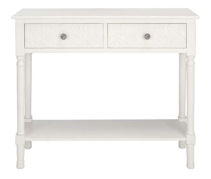 Safavieh – Josie 2 Drawer Console Table – Distressed White – CNS5708A