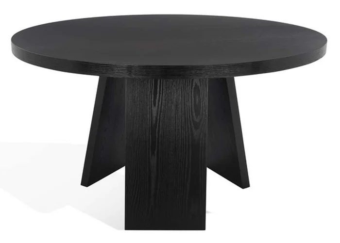 Safavieh – Julianna 54in Wood Dining Table – Black – SFV2126B