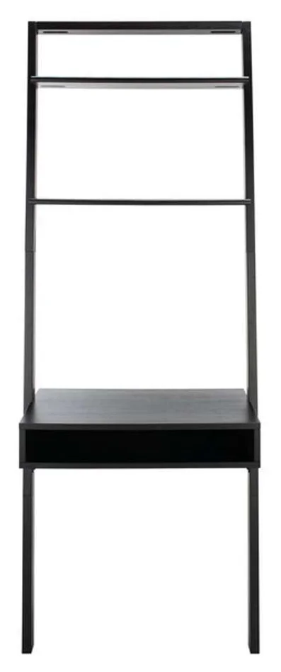 Safavieh – Kamy 2 Shelf Leaning Desk – Black – DSK9401D