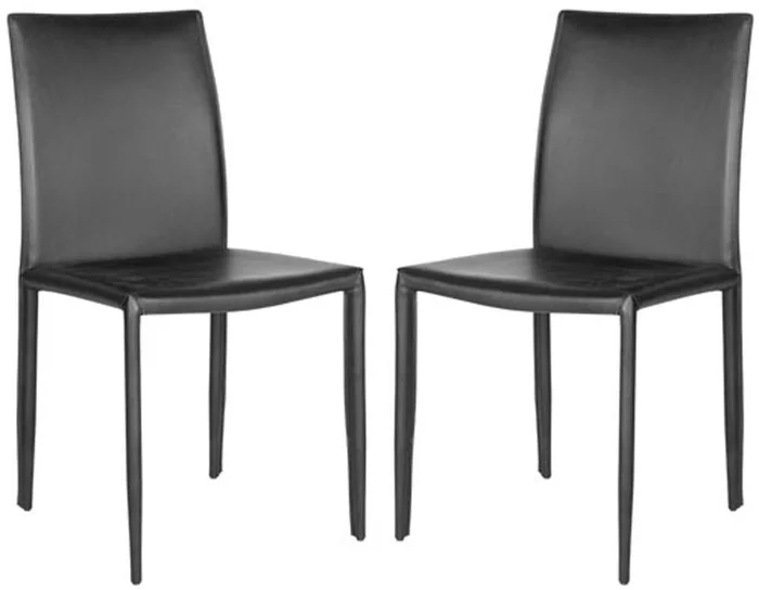 Safavieh – Karna Kd Side Chair – Black (Set of 2) – FOX2009K-SET2
