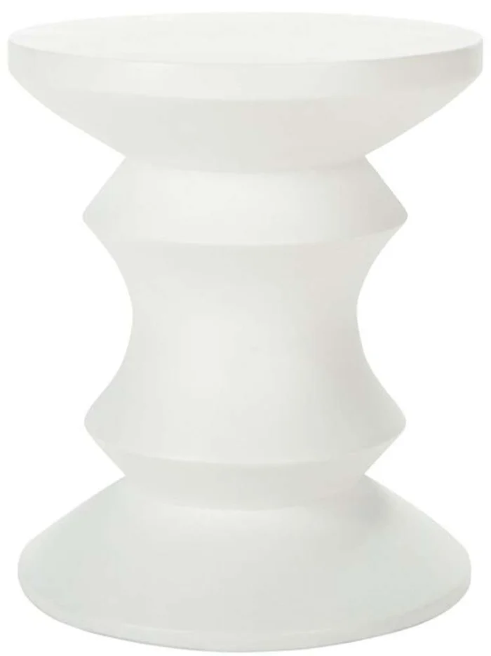Safavieh – Katara Concrete Accent Stool – Ivory – VNN1034B