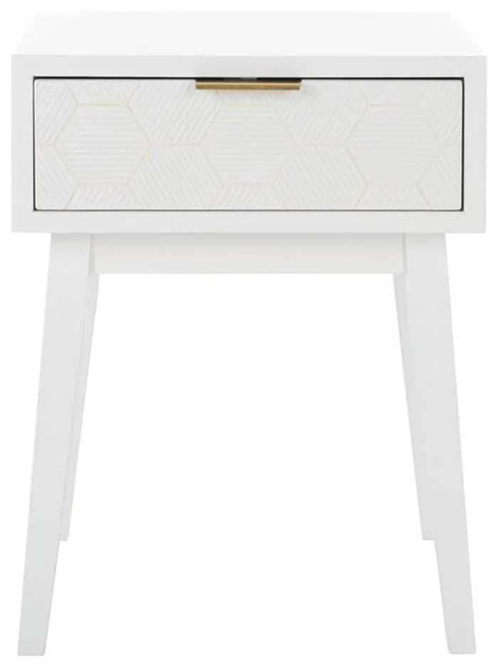 Safavieh – Keya 1 Drawer Accent Table – White – ACC6601A