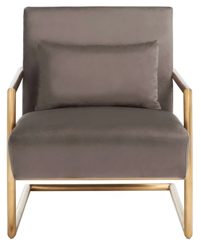 Safavieh – Konomi Arm Chair – Dark Taupe – ACH5204A