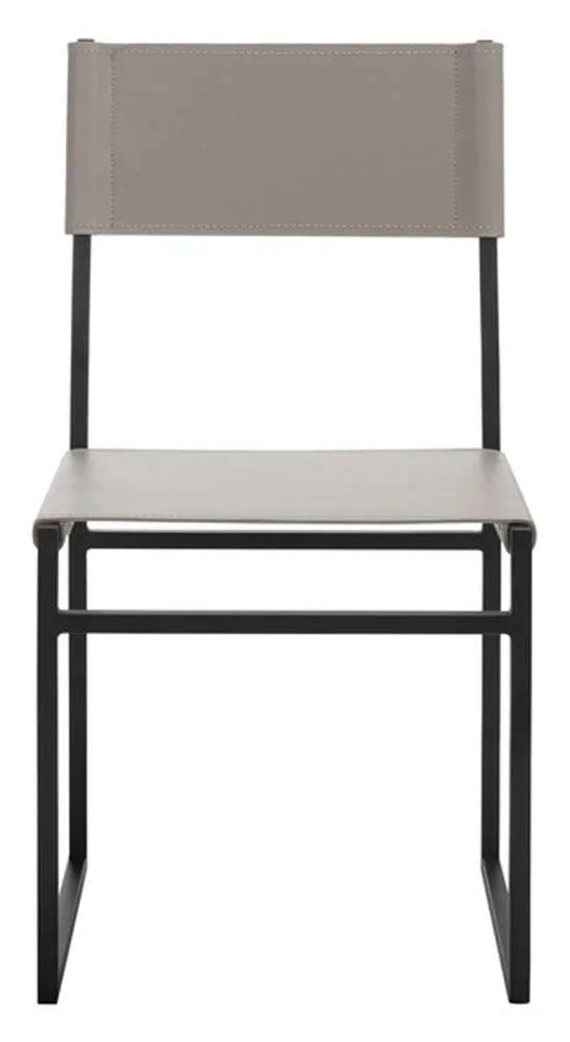 Safavieh – Layne Dining Chair – Light Grey – Black (Set of 2) – DCH3003A-SET2