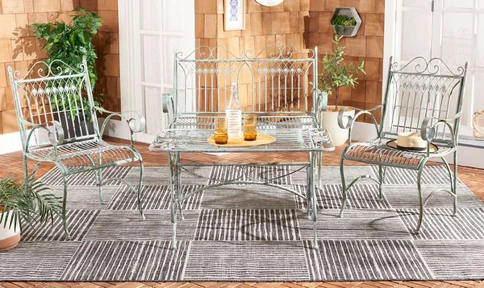 Safavieh – Leah 4 Piece Set – Antique Dark Green – PAT5000D