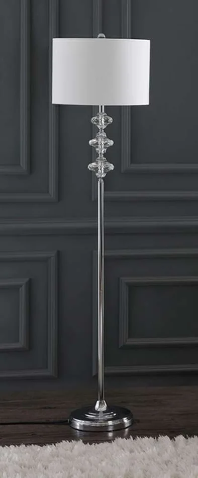 Safavieh – Lottie Floor Lamp – White – Chrome – FLL4067A